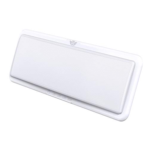Leisure LED RV LED Ceiling Light Fixture 1450 Lumen with Touch Dimmer Switch Interior Lighting for Car/RV/Trailer/Camper/Boat DC 12V Natural White 4000-4500K (1-Pack)