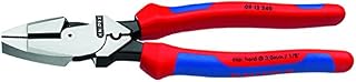 Knipex 09 12 240 SBA 9.5-Inch Ultra-High Leverage Lineman's Pliers with Fish Tape