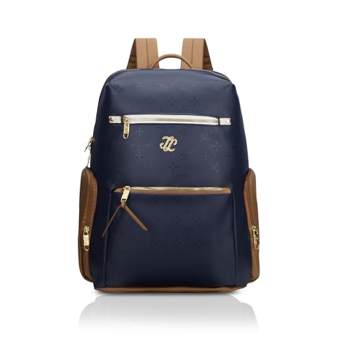 Image of Lavie Signature Women's Colourblock Butte 21L Fashion Backpack for Women | Fits Upto 15.5 Inch Laptop | Fashion Backpack for Work | Ladies purse | Stylish Shoulder Bag | Gift for Women