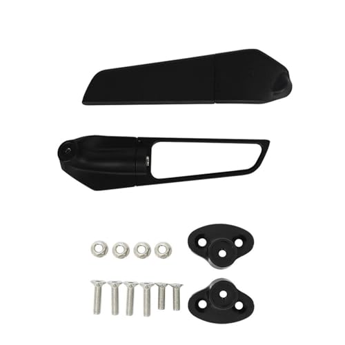 Espejo retrovisor ajustable con rotación de 360 grados para manillar de moto S 2