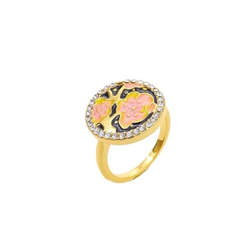 Anneaux ring retro geometric bague ajustable pour exprimer votre style - 6