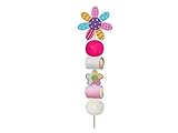Original lote de 20 brochetas de golosinas con flor perfectas para la celebración de cumpleaños, comuniones, bodas,bautizos y eventos.