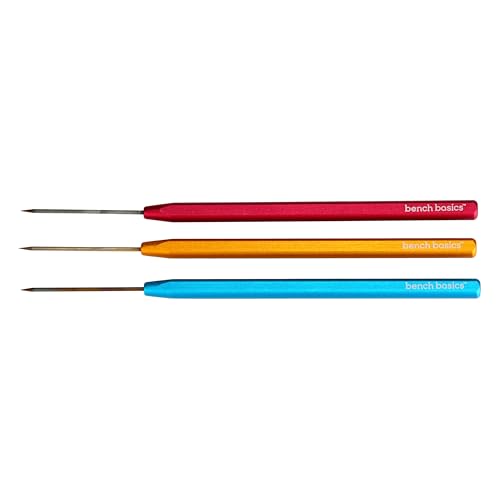 Image of Pepetools Bench Basics Premium Titanium Soldering Picks Set of 3, Roll Proof Handle