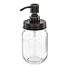 Dispenser di sapone vintage di Mason Jar retrò 473 ml con testa della pompa in acciaio inossidabile (rame lucidato con olio)