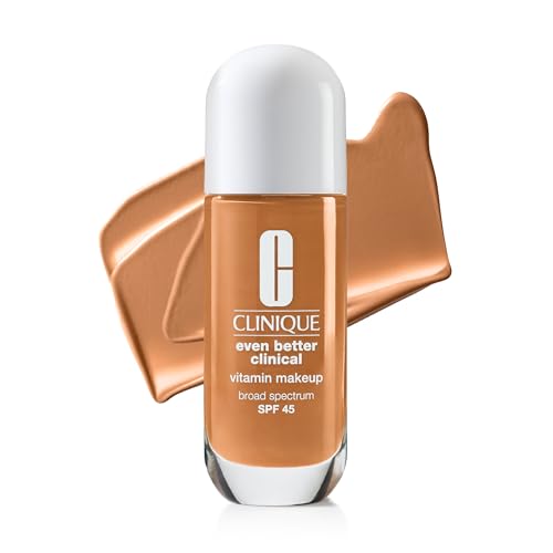 Clinique Even Better Clinical Vitamin Makeup Broad Spectrum SPF 45 With Vitamin C, Vitamin E + Vitamin B3 | Light Coverage + Vibrant Finish, Medium Deep Warm 1