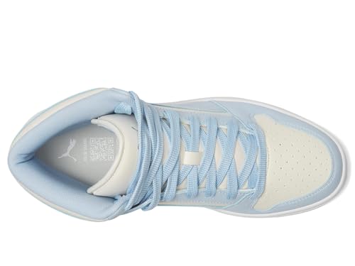 Image of PUMA Women's Rebound Layup Mid Shoes, White-Haute Tropic-Silver AH25, 10.5