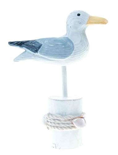 Quay Traders Seabird - Adorno de Madera para decoración náutica o de Playa, Seagull Small, Height - 20cm Length - 22cm