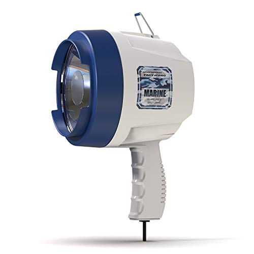 GOODSMANN TACTICPRO GLARE-FREE BLUE MAX Marine 12 Volt DC Spotlight, 100 Watt Halogen