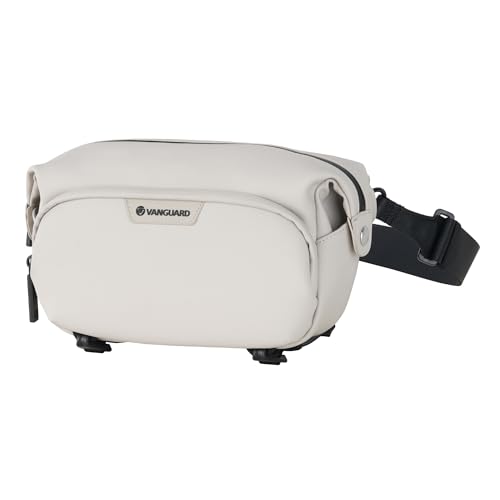 Image of Vanguard VEO Lite W3L Camera & Everyday Waist Pack (Cream) - 3L Capacity, Fits Mirrorless Camera + Accessories, Tripod Strap, Adjustable Wear, Easy-Clean Water-Resistant Design