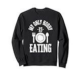 Photo Gallery il mio unico hobby è mangiare cibo divertente amante grafico foodie felpa Photo Gallery il mio unico hobby è mangiare cibo divertente amante grafico foodie felpa