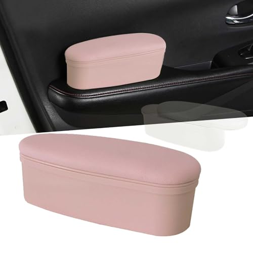 【 2024年製 】車 アームレスト 車 汎用 ダイハツ ロッキー/ダイハツ ムーヴ キャンバス/ミライース/エッセ/キャスト/ミラ/ムーヴコンテ 本革調 車用肘置き 車 アームレストサポー 肘掛け 車 パネル長さ調整可能 多機能収納 アームレスト収納ボッ