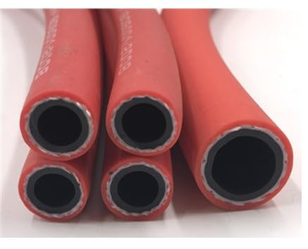 flexiable rubber PVC Rubber Vacuum Tubing Air Water Pipe Heat Resistant 8x14mm 1 Meter High Pressure Braided Rubber Hose Red Blue drain elastic (Color : Red, Size : 8x14mm -1pcs)