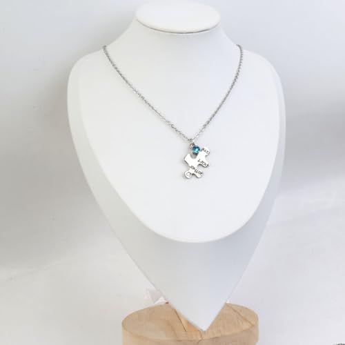 BFF Necklace for 5 6 Stainless Steel Friendship Puzzle Sister Necklace4