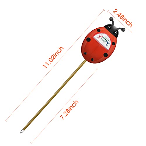 UNIWA Soil Moisture Meter, Plant Moisture Meter, Soil Hygrometer Sensor for Gardening, Farming, Indoor, and Outdoor Plants, Plant Water Monitor Gardening Gifts, No Batteries Required, 2-Pack