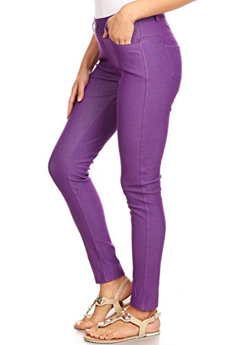 Image of YELETE Women's Basic Five Pocket Stretch Jegging Tights Pants