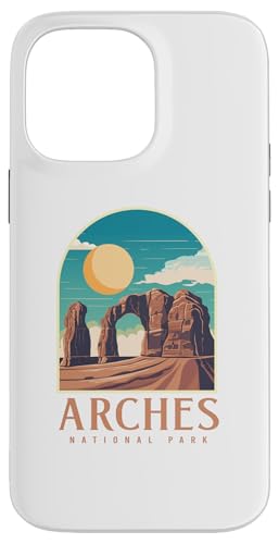 Utah Vintage Retro Hiking Camping Arches National Park �X�}�z�P�[�X iPhone 14 Pro Max �p