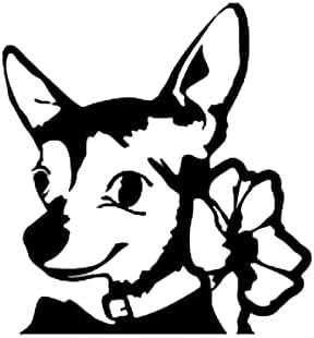 Amazon 13 9cm 15cm優しくて素敵な犬の車のビニールステッカーデカールブラック シルバーc10 ステッカー デカール 車 バイク