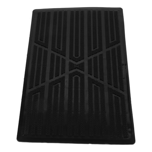 Healifty Universal Car Floor Mat Repair Patch, Rubber Heel Protector Pad for Driver Side Carpet, Anti-Slip Foot Pedal Plate Kit for Auto Truck Vehicle 9.05X5.90 Inch