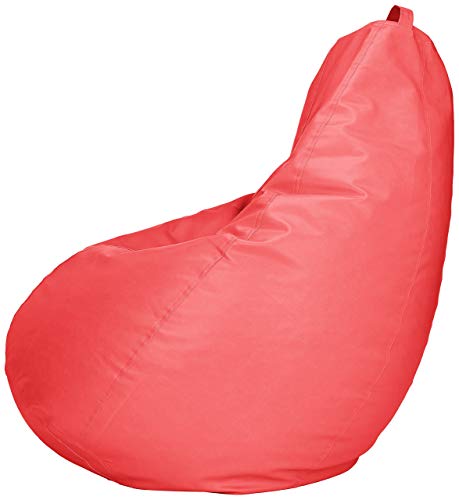 Image of Amazon Brand - Solimo XXXL Bean Bag Cover Without Beans (Brown) XXL Bean Bag Cover (Pink)