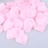Artificial 1000pcs Pink Silk Rose Petals for Party and Event Decoration, Fake Petals of Silk for Valentines and Wedding Parties Decoration (Pink, 1000pcs)