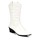 Charles Albert Women's Embroidered Modern Western Cowboy Boot in White Size: 8