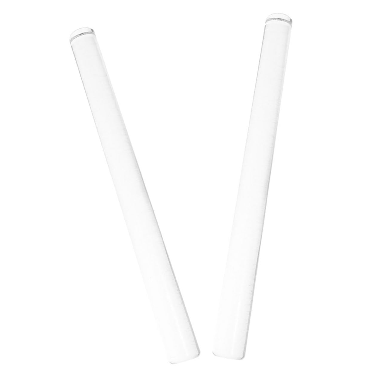 2 Stück Transparenter Acryl Teigroller Nonstick Nudelholz für Fondant Kekse Teig Backen Langlebig Leicht zu Reinigen