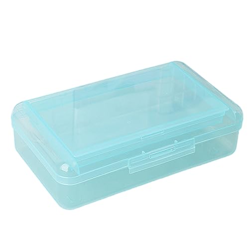 MURYE Boîte à crayons double couche transparente haute capacité pour étudiants et enfants, bleu