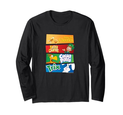 General Mills Multi-Franchise Breakfast Cereal Panels Poster Long Sleeve T-Shirt