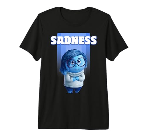 T-shirt Vice-Versa Tristesse coton col rond vêtement Inside Out Sadness