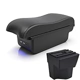 Interior Para Kia Para Rio 5 2014-2019 Caja De Almacenamiento Para Reposabrazos, Accesorios Interiores. Accesorios(B white line)