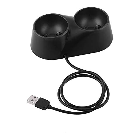 Heayzoki Dual Controller Charger Dock Station for PS4 Playstation VR PSVR Move, Charger Dock Charging Station Stand For Play Station PS4 VR Remote Controllers Cover