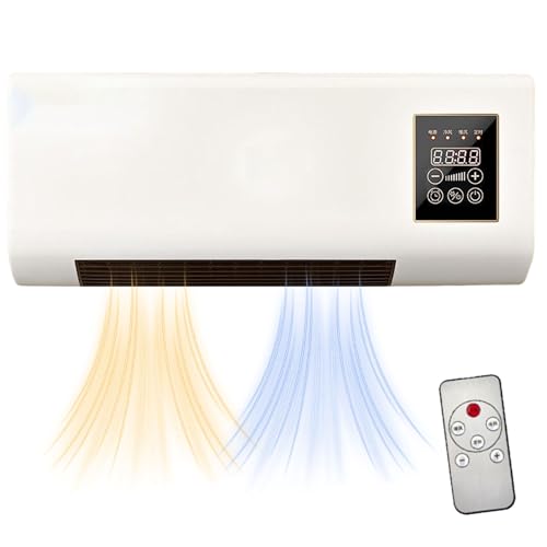 Climafy Air Conditioner Split Max, 2 in 1 Multifunctional Climafy Air Conditioner, 1800w Portable Wall Mount AirConditioner, Portable Ac Unit with Remote Control for Home, Office (white)