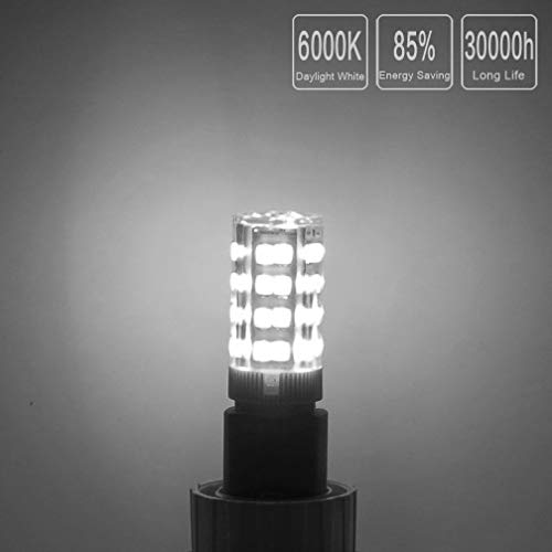 Honle E12 Led Light Bulbs 3W Equivalent 30W Halogen Bulb Daylight White 6000K T3 T4 Edison Screw Candle Base Mini Non-Dimmable 110V 120V For Ceiling Fan, Chandelier, Indoor Lighting Pack Of 4 #TOP3