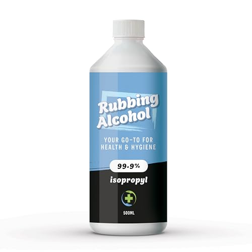 Rubbing Alcohol 500ml 99% Pure Isopropanol IPA for Cleaning Medical Use Electronics Glass De-icer Painting