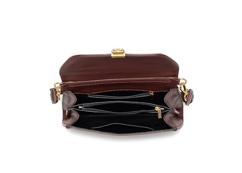 Women's chain woven shoulder bag, cute retro handbag, armpit wallet4