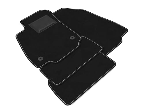 DHCarMats | Alfombrillas de coche para Opel Mokka desde 2012 a 2016 | Alfombras coche de moqueta antideslizante | Interior del habitáculo – Kit completo delantero y trasero
