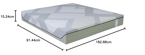 Image of Springtek Supernova Premium Hybrid Latex Mattress Single Size 72x36 | Medium Firm 6 Inches 100% Natural GOLS Certified Pincore Dunlop Latex Mattresses | 3 Layer HD Foam Orthopedic Bed Gadda|72x36 Inch