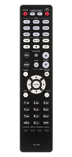 RC-1234 Replace Remote Control fit for Denon Compact Disc Player Integrated Amplifier DCD-600NE PMA-600NE PMA600NE DCD600NE