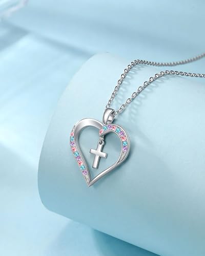 Cross Necklace Baptism First Communion Christening Religious Christian Easter Confirmation Gifts for Girls4