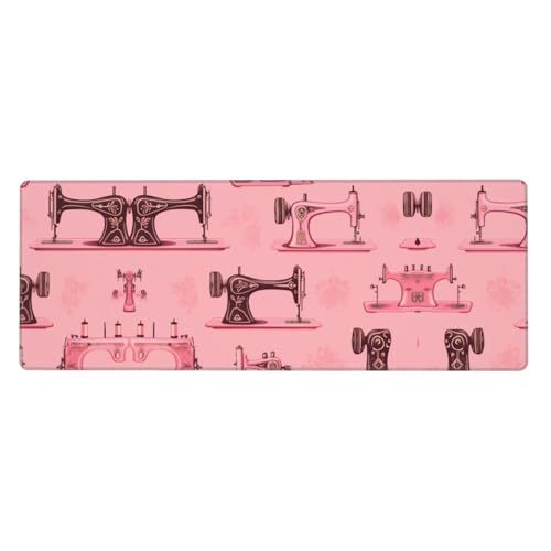 Tapis de souris surdimensionné en caoutchouc rose résistant pour stabiliser votre clavier