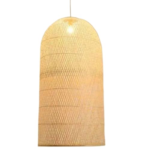 Lampade A Sospensione in bambù Intrecciato Lampada di Artigianato Decorativo Giapponese Illuminazione da Soffitto Vintage Intrecciata A Mano Lampadario in Vimini Incorporato Silent Wind Lampada YANZ