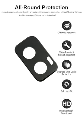 Image of HPTech Camera Lens Protector for Motorola Moto G96 5G - 3D Premium Tempered Glass Camera Guard, HD Ultra-Clear Protection, Anti-Scratch, Anti-Fingerprint, Easy Installation - Black