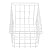 Orgneas Chest Freezer Baskets, 17.5" Freezer Organizer Bins Deep Freezer Storage Bins Metal Wire Baskets with Hanging Handles 2Pcs