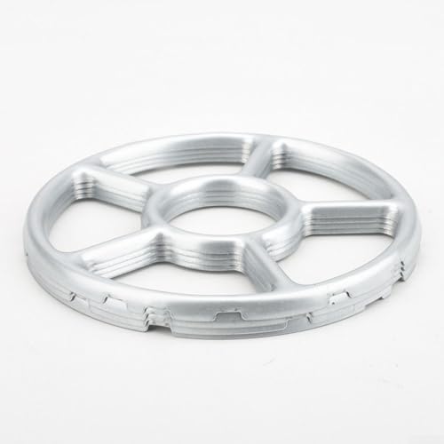 Linnkyfloa Verdicktes Gasherd-Gestell mit Gusseisen-Herdring für Gasherd, Simmerring für Herd-Kaffeemaschine, hitzebeständiger Topfständer, stabiles Kochgeschirr (L)