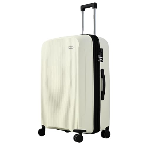 Image of CAGE 8 Wheels Trolley Bag Hard Case Polypropylene 360 Degree Wheeling System Luggage, Trolley Bags for Travel, Suitcase for Travel (Ink Ginger, Cabin | 55 Cm | Small)
