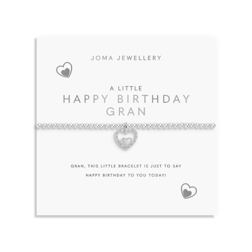 Image of A LITTLE HAPPY BIRTHDAY GRAN Silver Plated Bracelet 17.5cm stretch