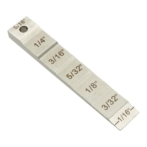 Bueyfolt Stepped Flange Wedge with Lanyard Hole & Carving Size, 1/2" x 3/4" x 4" Zinc Alloy Flange Wedge, Wedge for Pipe Fitting Welding, Corrosion Resistant, Spreading Flanges Triangle Tool Cover