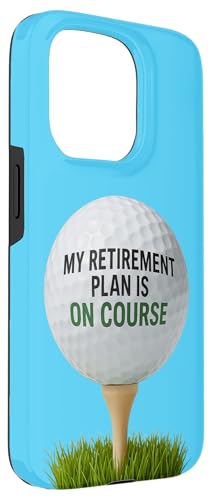 My Retirement Plan is on Course Funny Golf Coque pour iPhone 15 Pro – vue 3