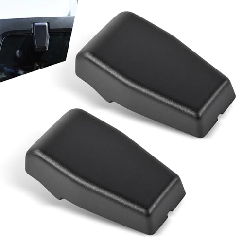 JawGrew 2 Stück Auto Hecktür Glas Scharnier Abdeckung Kunststoff Heckscheibe links rechts Scharnier dekorative Abdeckung, Ersatz OEM #68413488AA Zubehör, kompatibel mit Jeep Wrangler JK 2007–2018