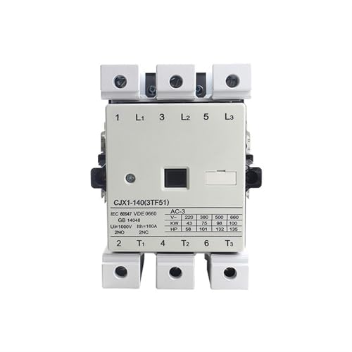 Contacteur électrique CJX1-140A bobine 230V composant de commutation tripolaire haute durabilité